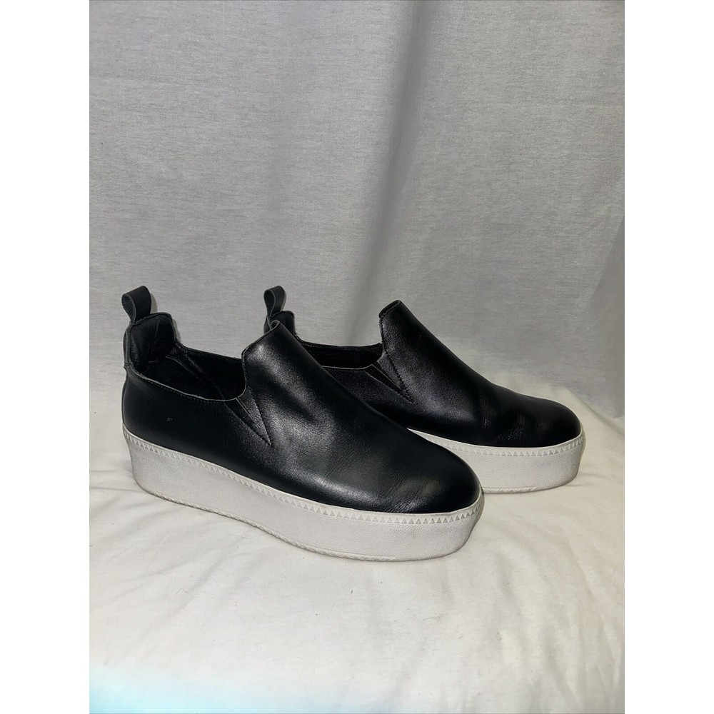 Sol Sana Finley Slip On Sneakers Platform 41 Black EUC Retail $150